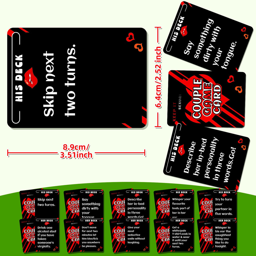 50PCS Flirty & Fun Couple Game Cards – Romantic Icebreaker for Date Night, Bedroom & Parties