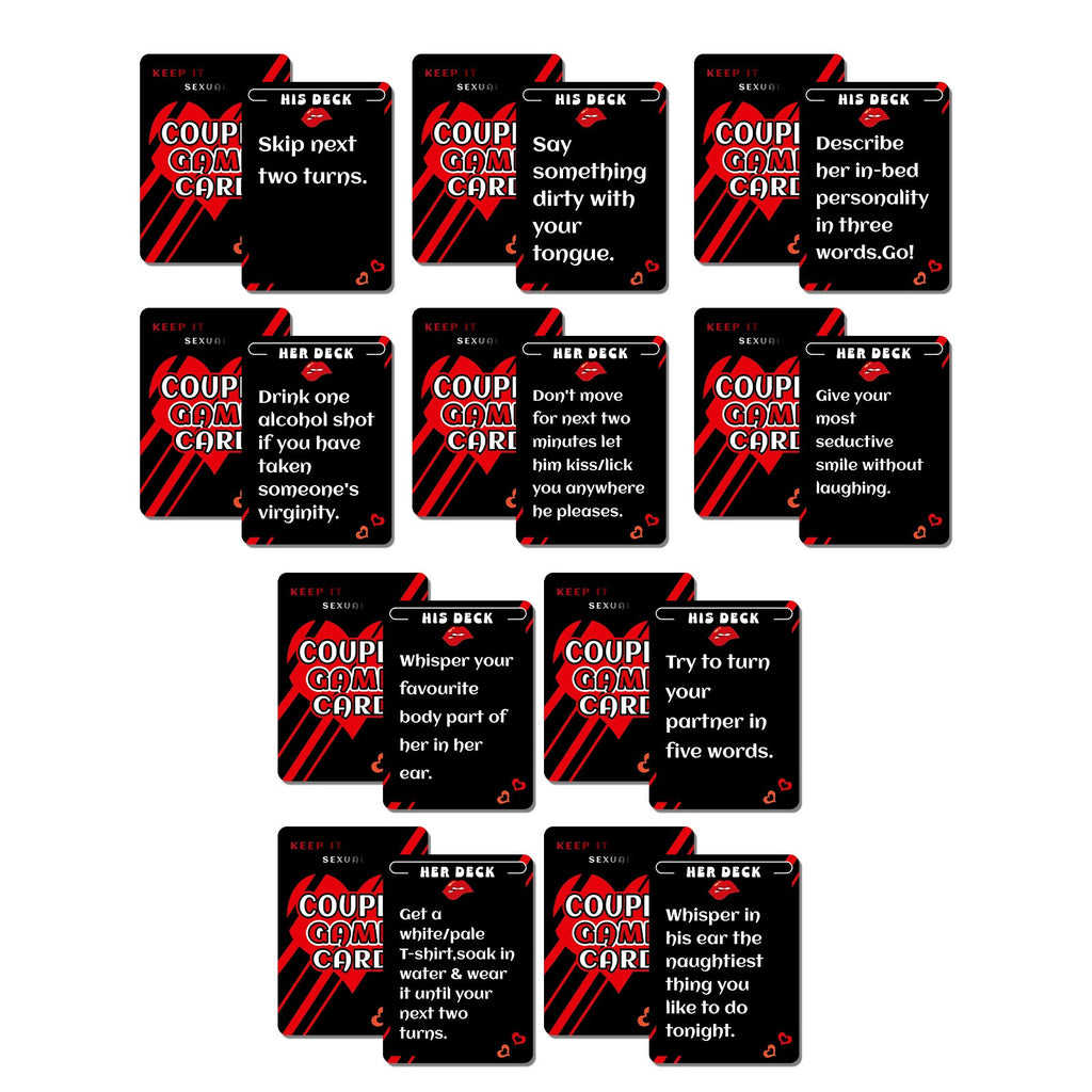 50PCS Flirty & Fun Couple Game Cards – Romantic Icebreaker for Date Night, Bedroom & Parties